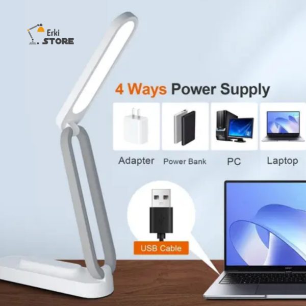 Led Desk Lamp Dimmable Table Reading With Usb Charging Port 3 Colour Mode - Image 3