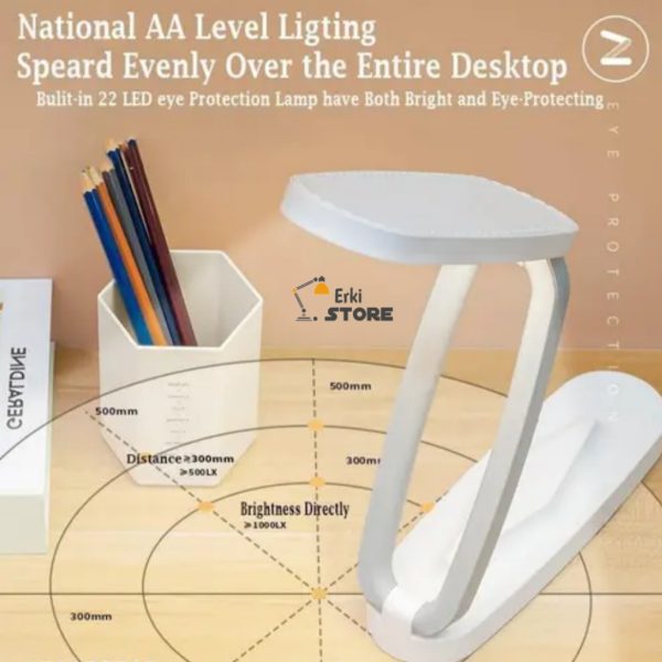 Led Desk Lamp Dimmable Table Reading With Usb Charging Port 3 Colour Mode - Image 2